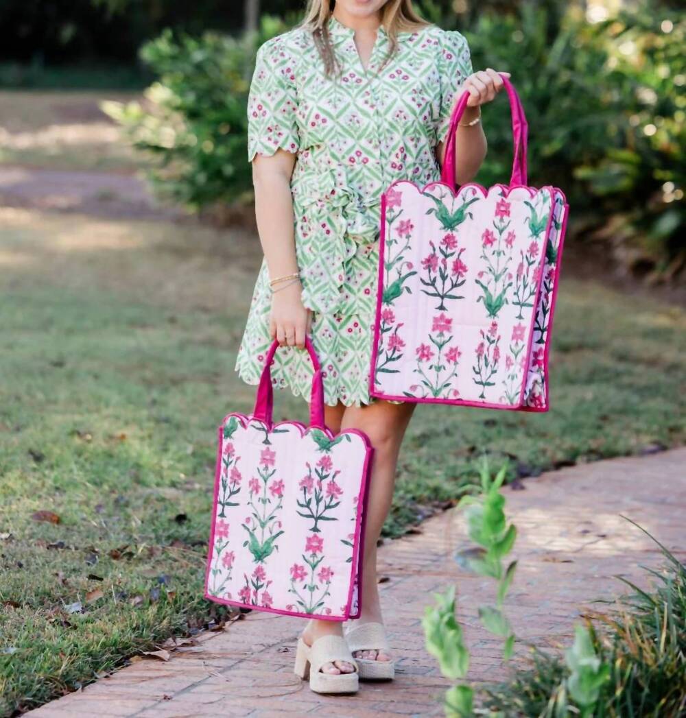 NEW HEART OF GRACE rose d'iris tote bag in pink
